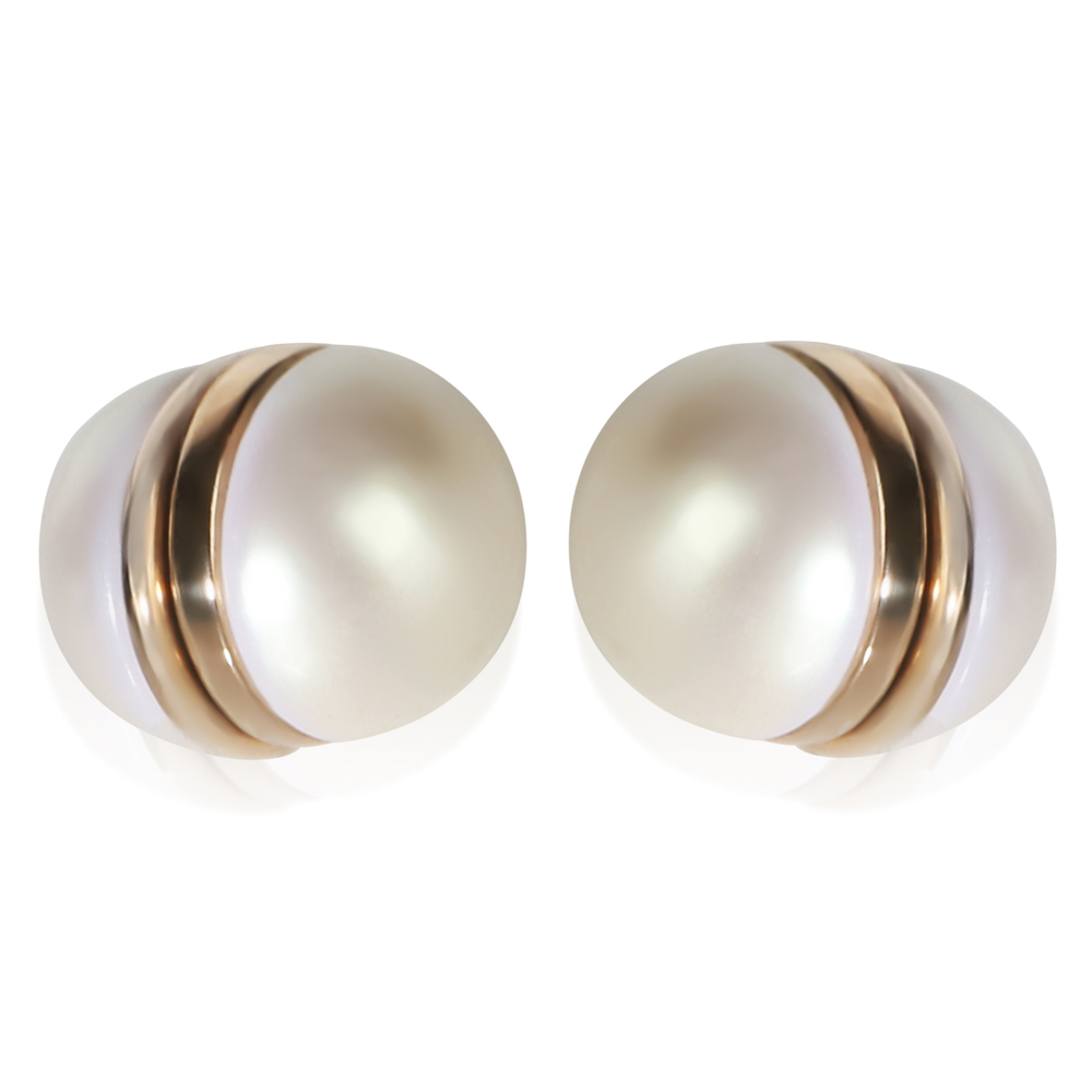 Gucci Gold-Plated Faux Pearl Magnetic Earrings